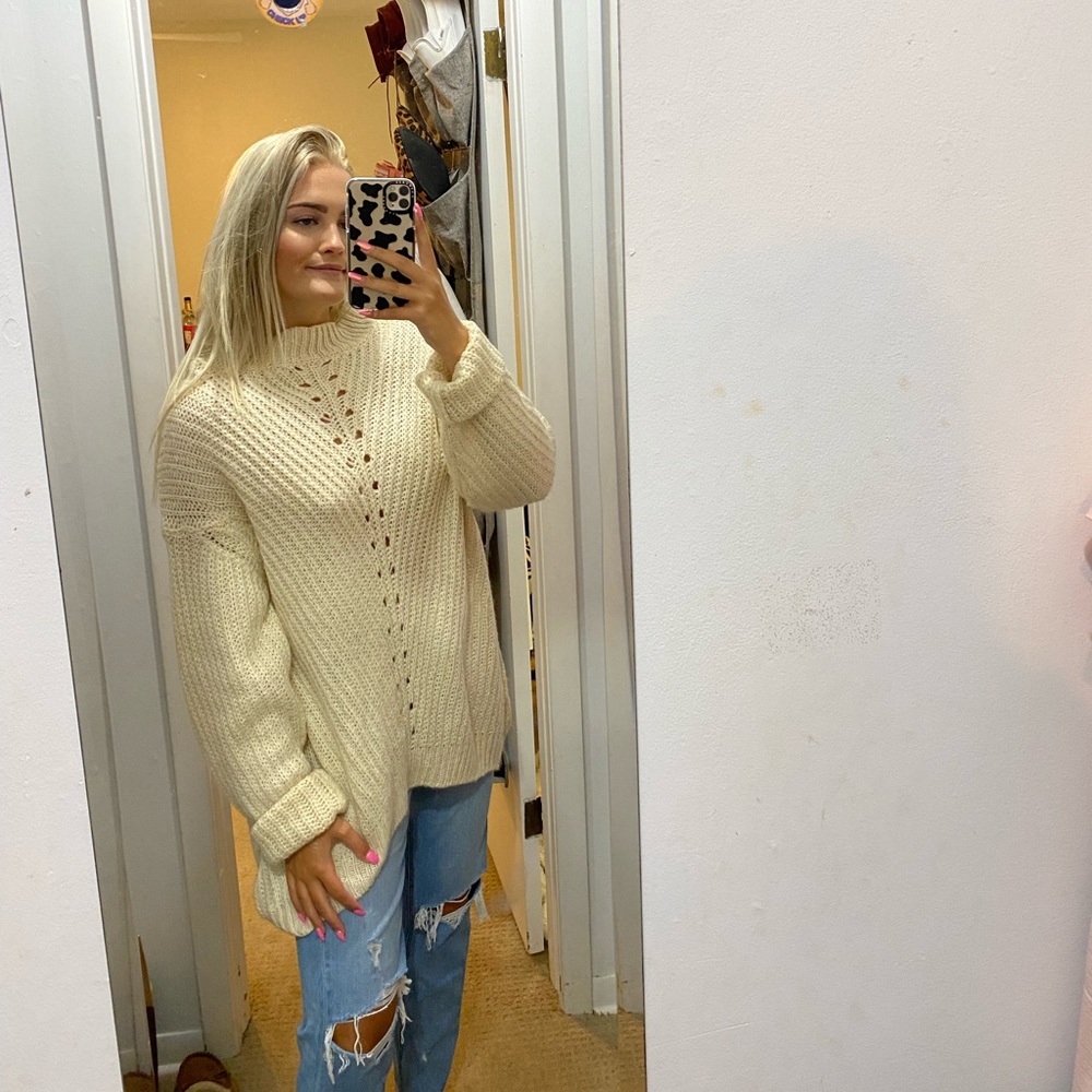 Apricot Lane sweater! Cream colored!